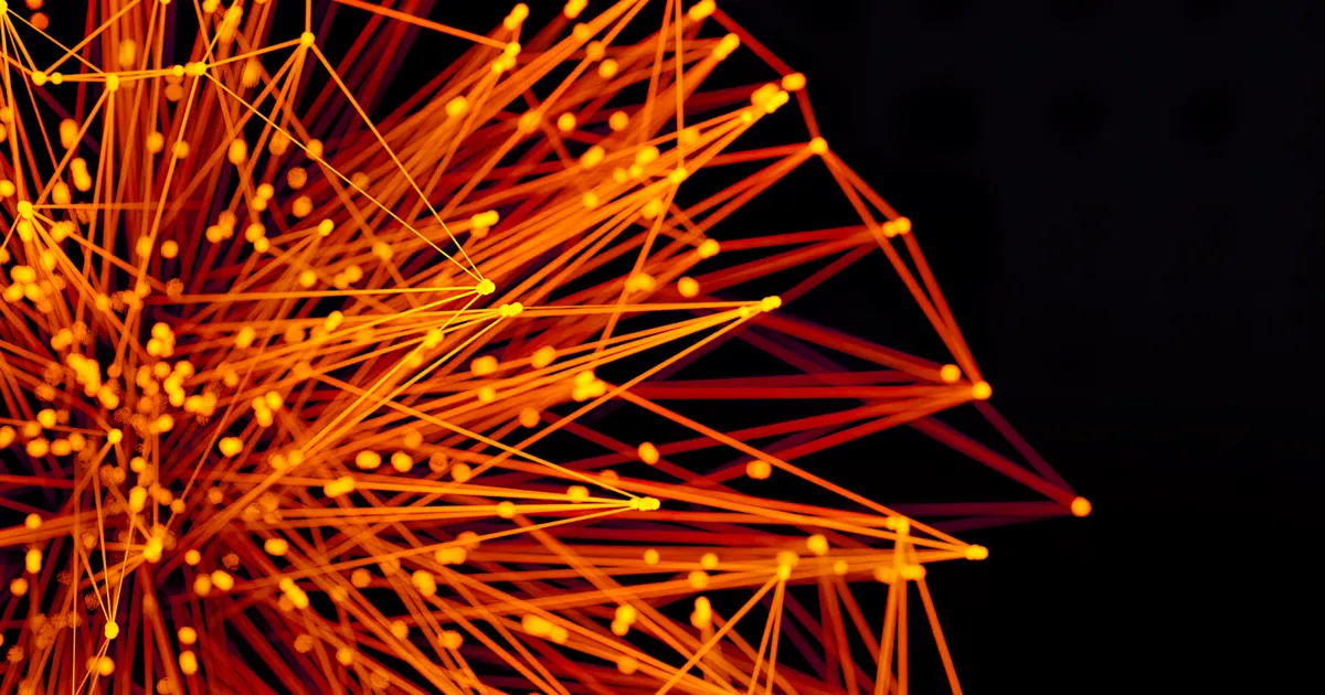 Vibrant orange lines and dots form an abstract network on…, illustrating the section “Index selectivity: why 50,000 pages is usually the wrong answer”