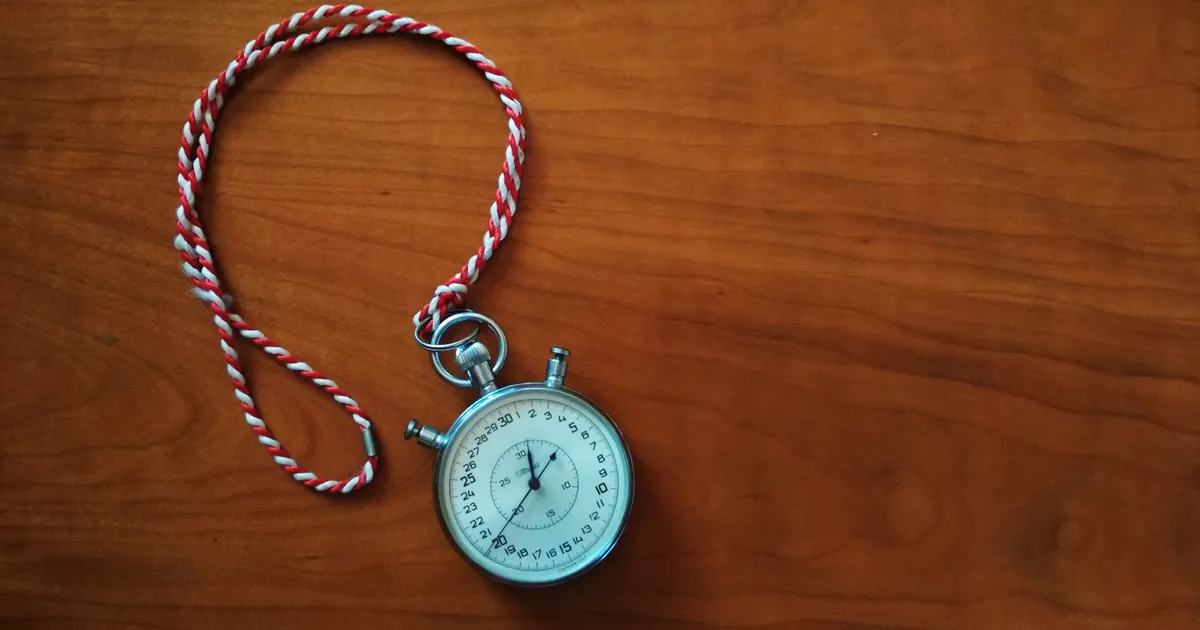 Un chronomètre qui mesure un temps écoulé, en illustration de la définition SEO de Budget de crawl