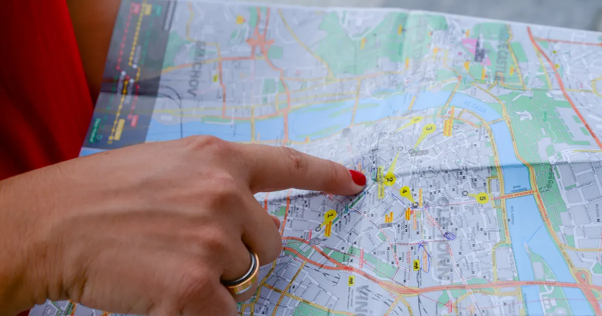 Un plan de ville utilisé pour se repérer, en illustration de la définition SEO de Pack local