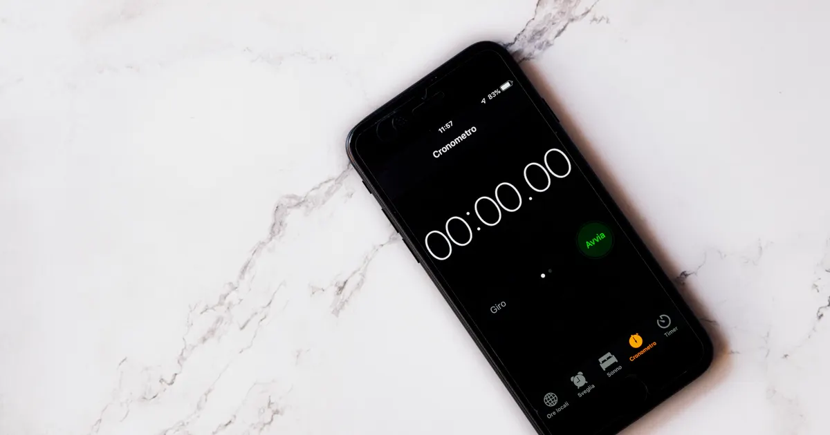 Un chronomètre qui mesure un temps écoulé, en illustration de la définition SEO de noindex