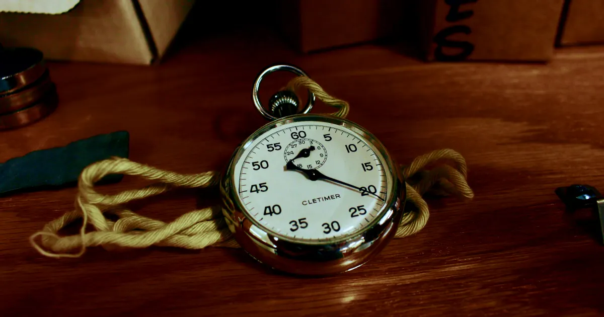 Un chronomètre qui mesure un temps écoulé, en illustration de la définition SEO de Code de statut HTTP