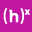 (human)x , a Leap Group Co. logo