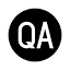 The QA (Quatred Advertising) logo
